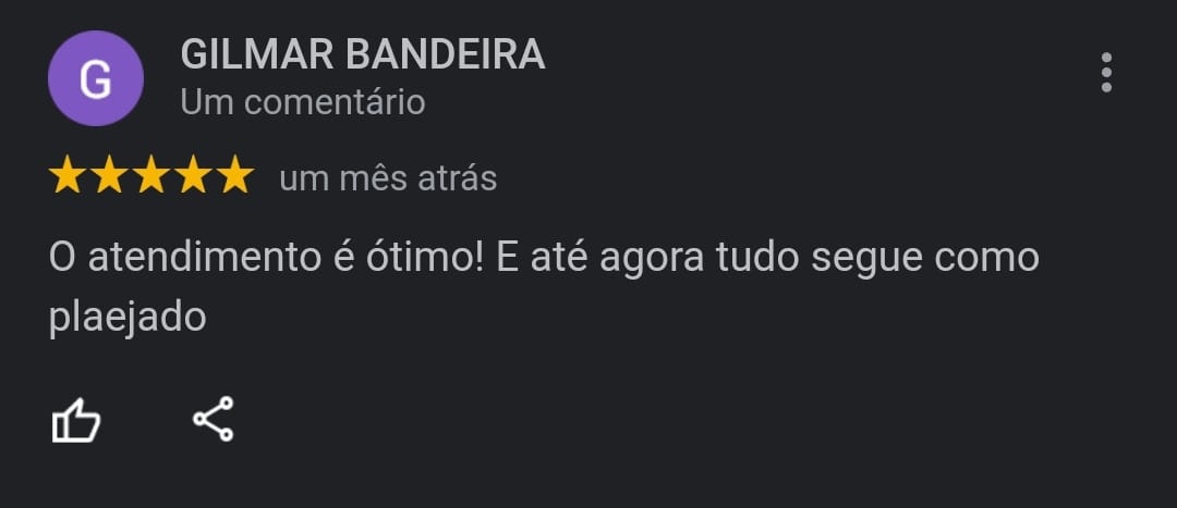 Depoimento de cliente