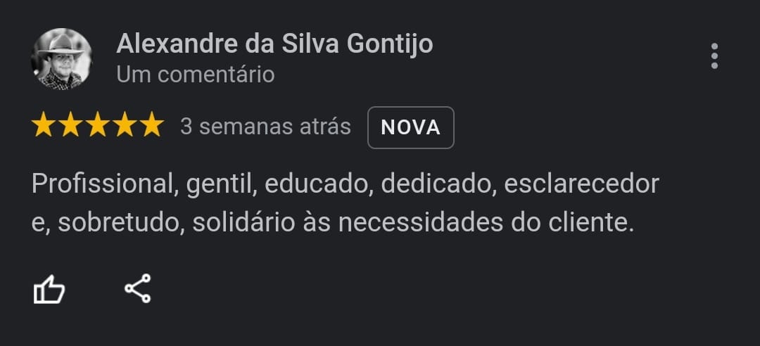Depoimento de cliente
