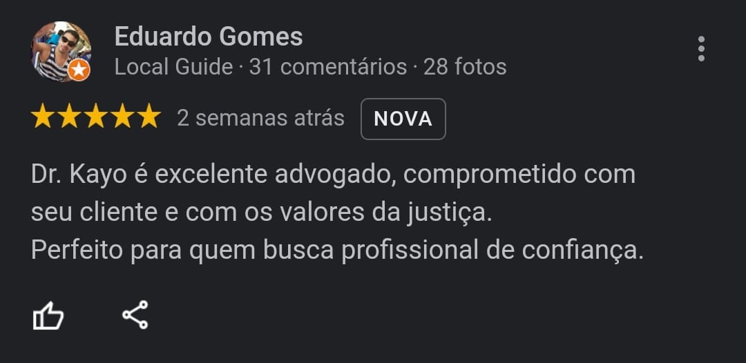 Depoimento de cliente